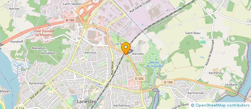 localisation de l'entreprise MONSIEUR ALEXANDRE LE TIEC  LANESTER