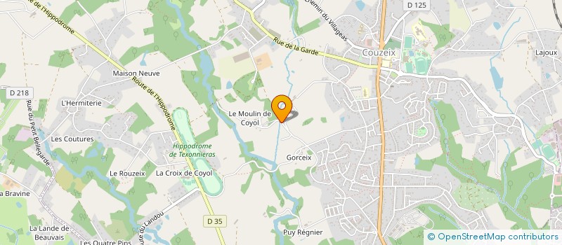 localisation de l'entreprise MONSIEUR ALEXANDRE LEBLANC à COUZEIX