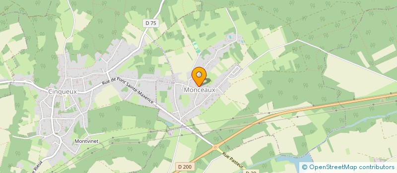 localisation de l'entreprise MONSIEUR ALEXANDRE LEBOEUF  MONCEAUX