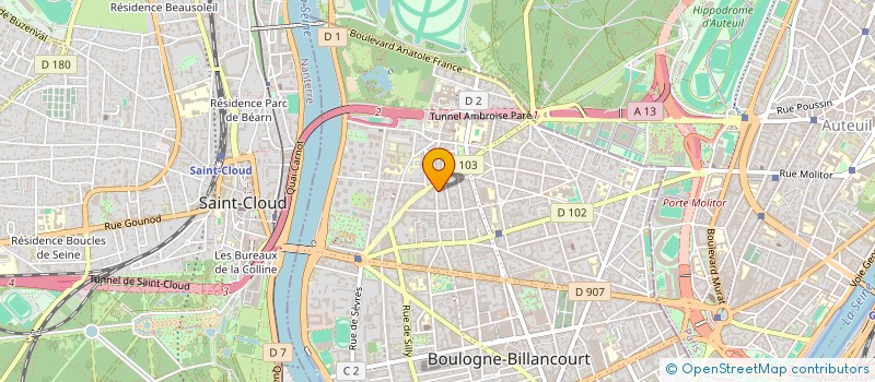 localisation de l'entreprise MONSIEUR ALEXANDRE LEBRUN à BOULOGNE-BILLANCOURT