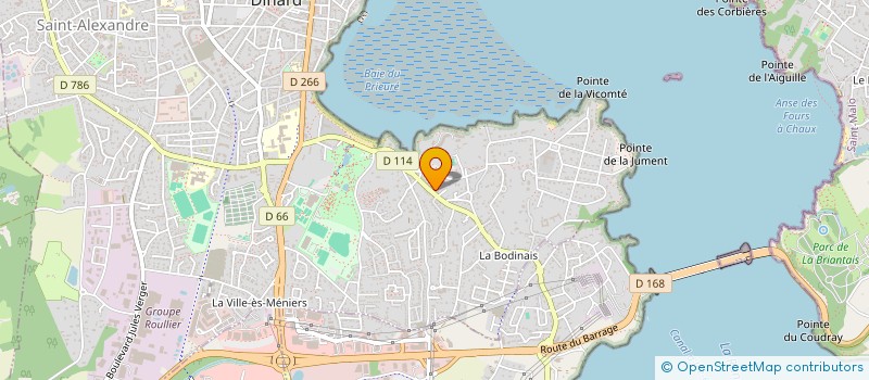 localisation de l'entreprise MONSIEUR ALEXANDRE LEBRUN  DINARD