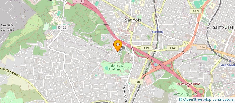 localisation de l'entreprise MONSIEUR ALEXANDRE LEDANTE  SANNOIS