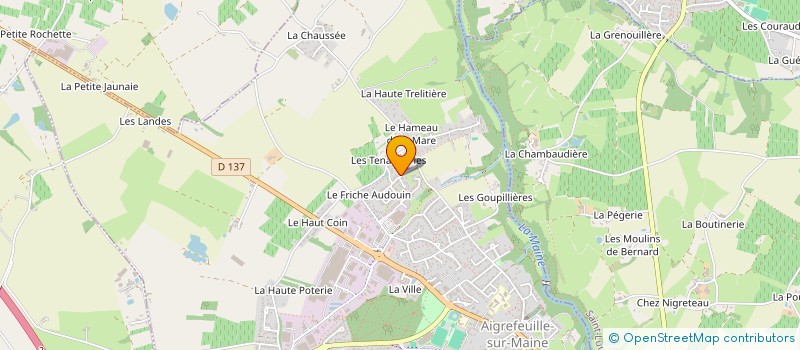 localisation de l'entreprise MONSIEUR ALEXANDRE LEFEBVRE  AIGREFEUILLE-SUR-MAINE