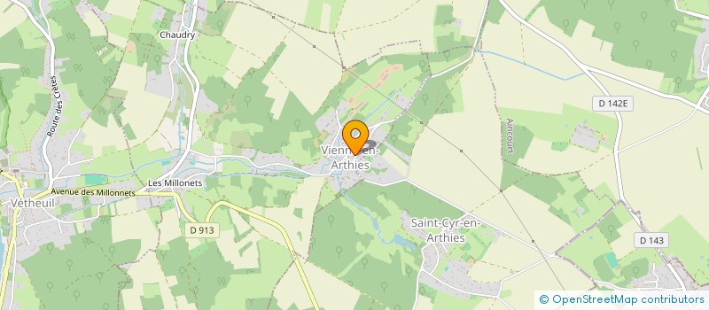 localisation de l'entreprise MONSIEUR ALEXANDRE LEGROS  VIENNE-EN-ARTHIES