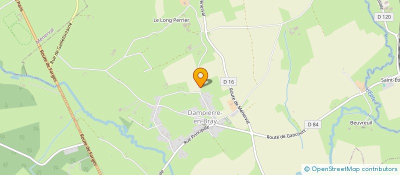 localisation de l'entreprise MONSIEUR ALEXANDRE LEJEUNE  DAMPIERRE-EN-BRAY