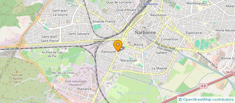 localisation de l'entreprise MONSIEUR ALEXANDRE LELEVE à NARBONNE