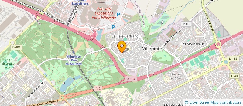 localisation de l'entreprise MONSIEUR ALEXANDRE LEMAIRE à VILLEPINTE