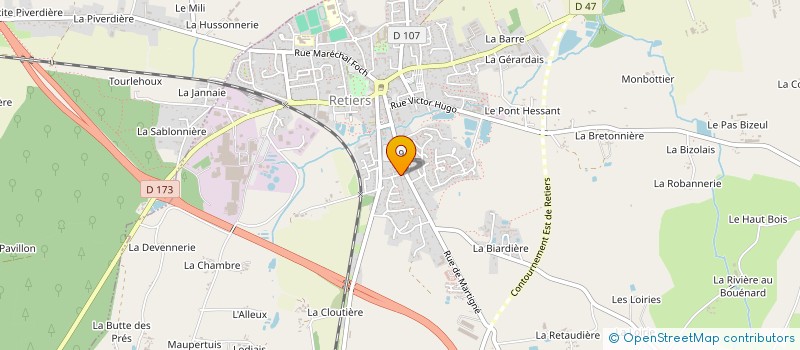 localisation de l'entreprise MONSIEUR ALEXANDRE LENAERS  RETIERS