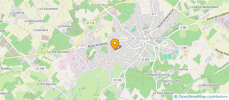 localisation de l'entreprise MONSIEUR ALEXANDRE LENOEL à LE LOROUX-BOTTEREAU