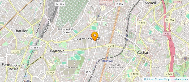 localisation de l'entreprise MONSIEUR ALEXANDRE LENOIR à BAGNEUX