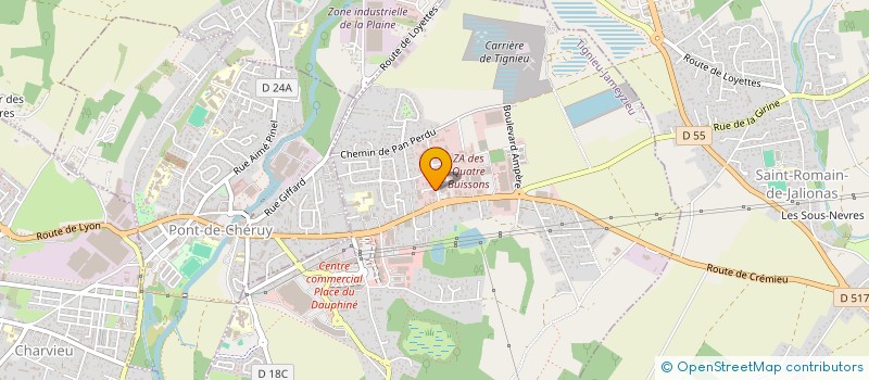 localisation de l'entreprise MONSIEUR ALEXANDRE LEPRETRE à TIGNIEU-JAMEYZIEU