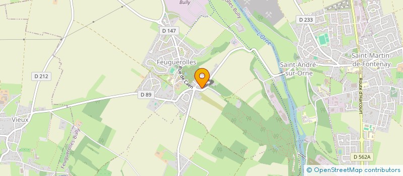 localisation de l'entreprise MONSIEUR ALEXANDRE LEREBOURG  FEUGUEROLLES-BULLY