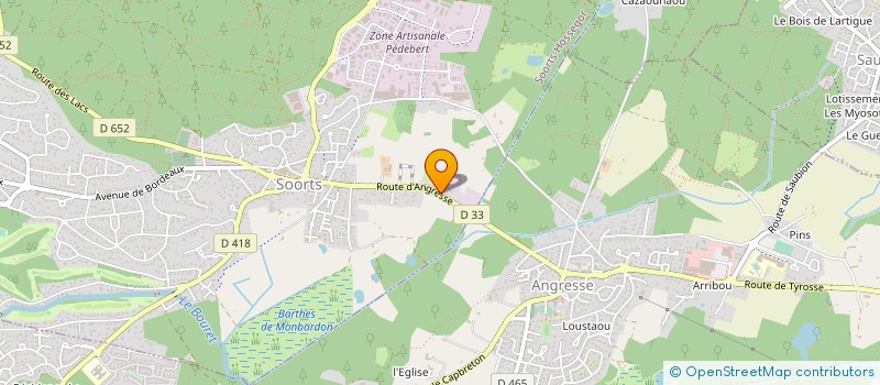 localisation de l'entreprise MONSIEUR ALEXANDRE LEROY  SOORTS-HOSSEGOR