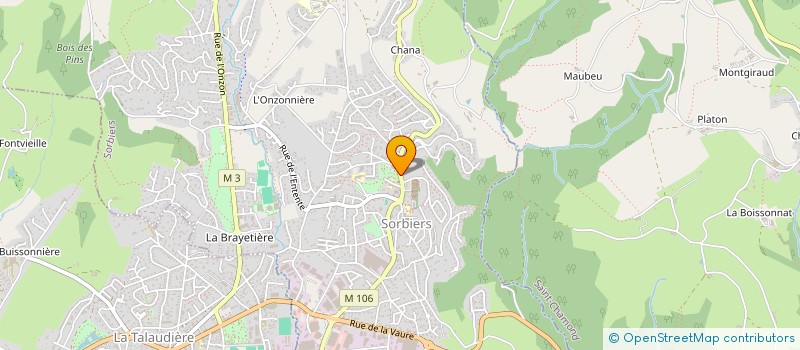 localisation de l'entreprise MONSIEUR ALEXANDRE LEVET  SORBIERS