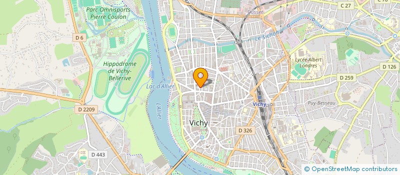 localisation de l'entreprise MONSIEUR ALEXANDRE LEVIGNE à VICHY