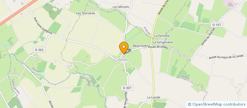 localisation de l'entreprise MONSIEUR ALEXANDRE LHOTE  CROLLON