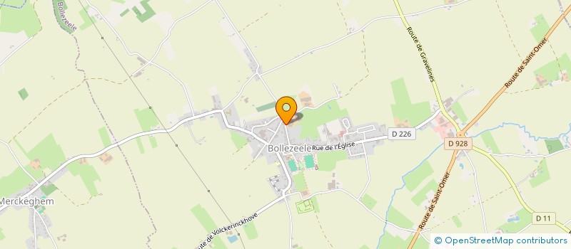 localisation de l'entreprise MONSIEUR ALEXANDRE LICOUR  BOLLEZEELE