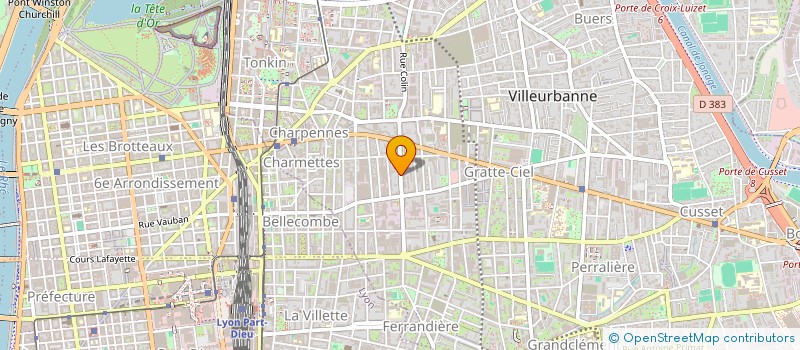 localisation de l'entreprise MONSIEUR ALEXANDRE LINTZ  VILLEURBANNE