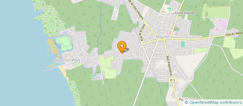 localisation de l'entreprise MONSIEUR ALEXANDRE LION  HOURTIN