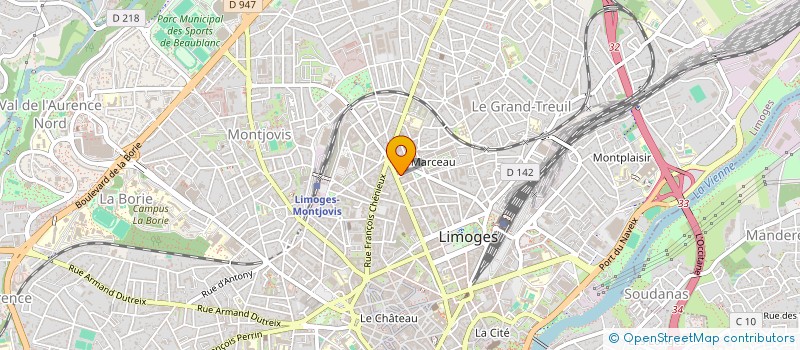 localisation de l'entreprise MONSIEUR ALEXANDRE LIPPERT à LIMOGES