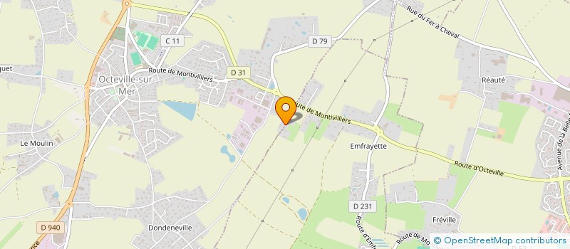 localisation de l'entreprise MONSIEUR ALEXANDRE LISION  OCTEVILLE-SUR-MER