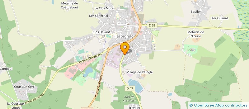 localisation de l'entreprise MONSIEUR ALEXANDRE LOISEAU à HERBIGNAC