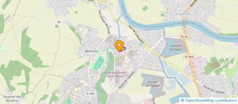 localisation de l'entreprise MONSIEUR ALEXANDRE LOPES RIBEIRO  CHAVANOZ