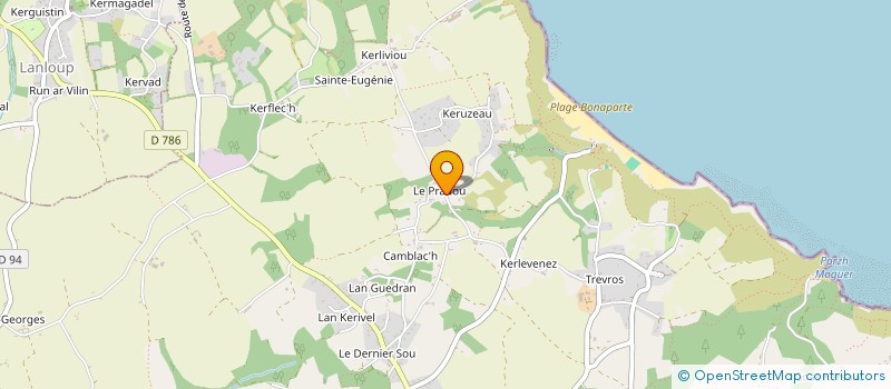 localisation de l'entreprise MONSIEUR ALEXANDRE LORANT  PLOUHA