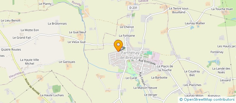 localisation de l'entreprise MONSIEUR ALEXANDRE LOTTON à PARTHENAY-DE-BRETAGNE