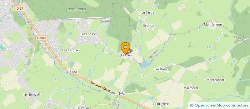 localisation de l'entreprise MONSIEUR ALEXANDRE LOURENCO  GOURDON