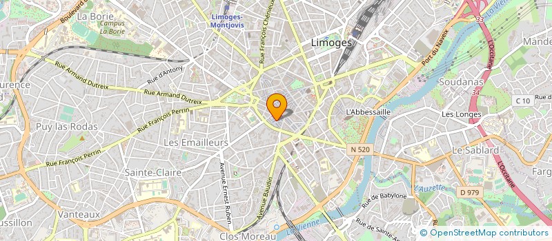 localisation de l'entreprise MONSIEUR ALEXANDRE LOUSTAUD à LIMOGES