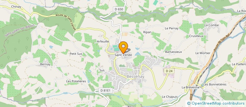 localisation de l'entreprise MONSIEUR ALEXANDRE M PIOT  BESSENAY