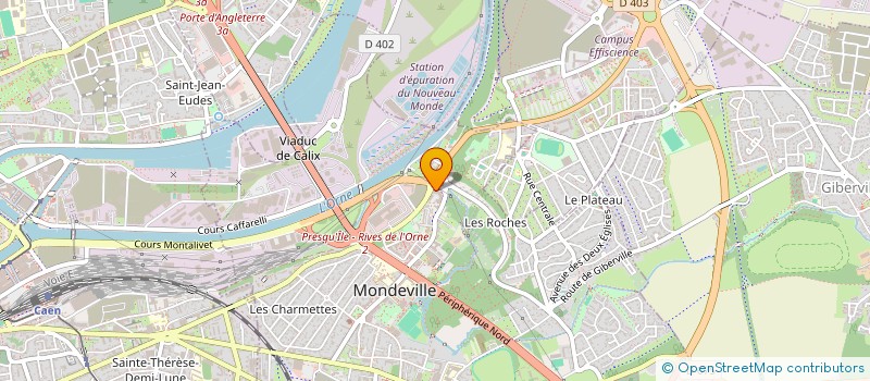 localisation de l'entreprise MONSIEUR ALEXANDRE MACHU  MONDEVILLE