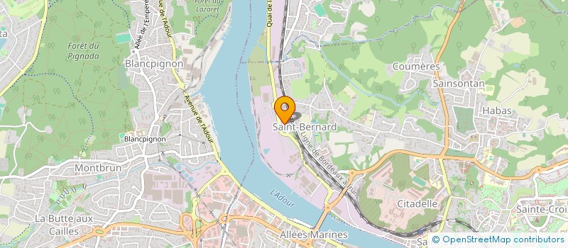 localisation de l'entreprise MONSIEUR ALEXANDRE MADOURE  BAYONNE