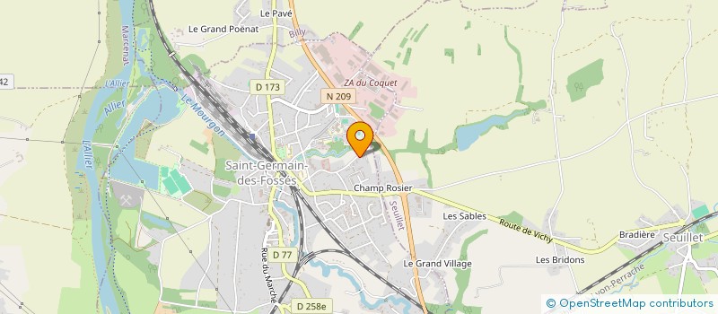 localisation de l'entreprise MONSIEUR ALEXANDRE MAGRE  SAINT-GERMAIN-DES-FOSSES