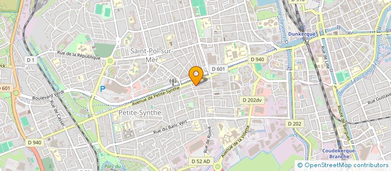 localisation de l'entreprise MONSIEUR ALEXANDRE MAHIEU à DUNKERQUE