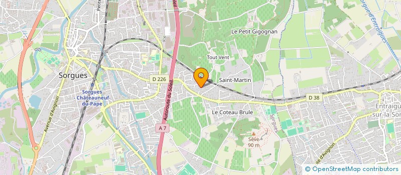 localisation de l'entreprise MONSIEUR ALEXANDRE MAHUE  SORGUES