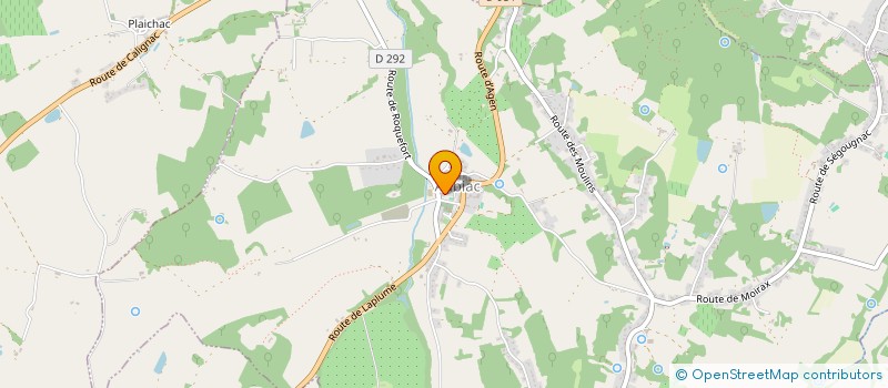 localisation de l'entreprise MONSIEUR ALEXANDRE MANDILE  AUBIAC