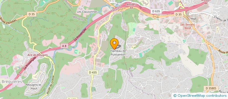 localisation de l'entreprise MONSIEUR ALEXANDRE MANDREA  VALLAURIS