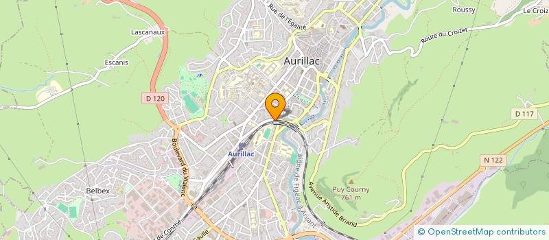 localisation de l'entreprise MONSIEUR ALEXANDRE MANGEANT à AURILLAC