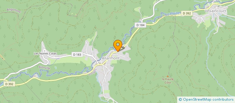 localisation de l'entreprise MONSIEUR ALEXANDRE MANTOVANI  ALLARMONT