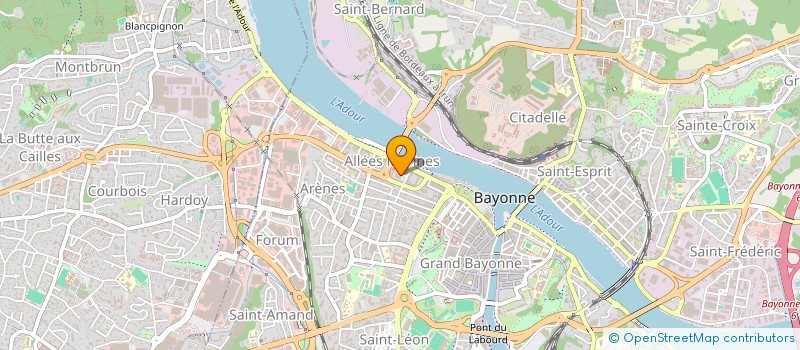 localisation de l'entreprise MONSIEUR ALEXANDRE MARBOEUF à BAYONNE