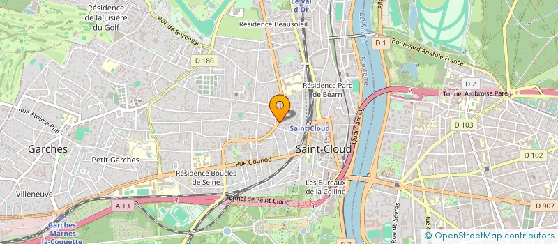 localisation de l'entreprise MONSIEUR ALEXANDRE MARCHADIER à SAINT-CLOUD