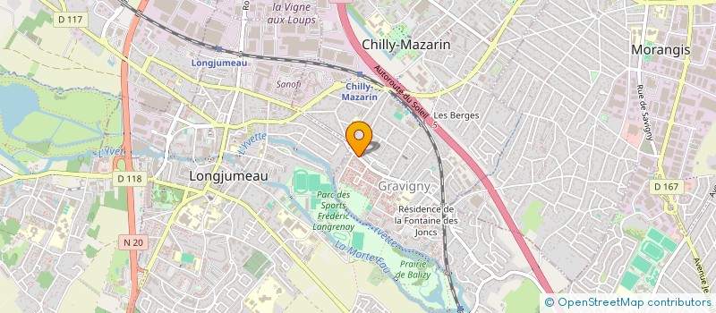 localisation de l'entreprise MONSIEUR ALEXANDRE MARCHADOUR  CHILLY-MAZARIN