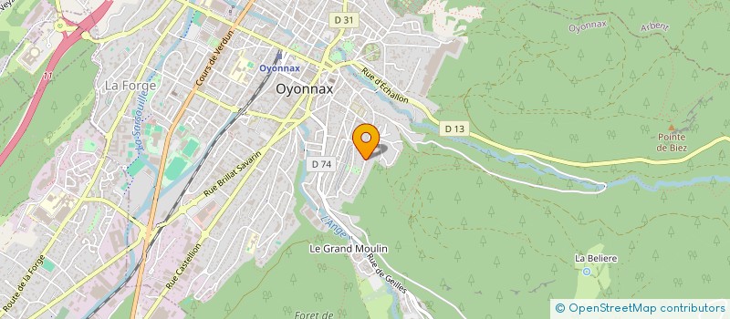 localisation de l'entreprise MONSIEUR ALEXANDRE MARCHIS à OYONNAX