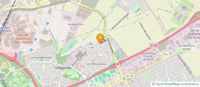 localisation de l'entreprise MONSIEUR ALEXANDRE MARIE à VILLEPINTE