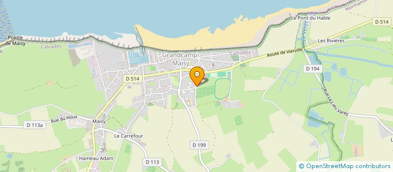 localisation de l'entreprise MONSIEUR ALEXANDRE MARION  GRANDCAMP-MAISY