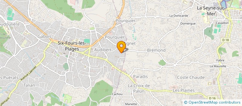 localisation de l'entreprise MONSIEUR ALEXANDRE MARTEL à SIX-FOURS-LES-PLAGES