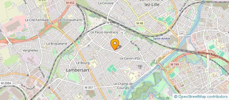 localisation de l'entreprise MONSIEUR ALEXANDRE MARTEL à LAMBERSART