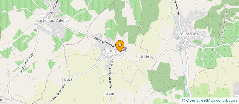 localisation de l'entreprise MONSIEUR ALEXANDRE MARTIN  MOUSSAC